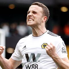 El exatlético Diogo Jota ya alcanza la decena de goles