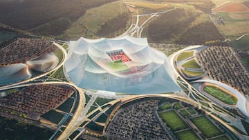 Proyecto estadio Hassan II Casablanca.