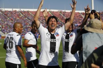 Con 13 años de fútbol europeo en el cuerpo, Colo Colo lo fichó en el 2014. Fue campeón ese mismo año y hace poco volvió a levantar una copa.