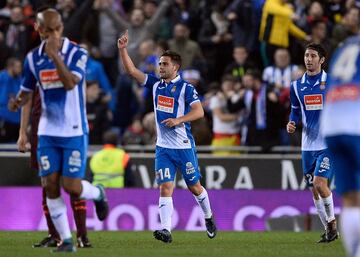 1-0. Oscar Melendo celebró el primer gol.