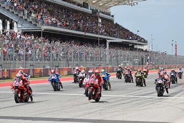 Salida de MotoGP en Austin 22.