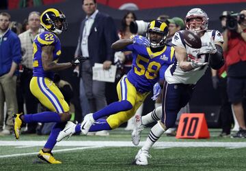 En el Super Bowl LIII, Gronkowski realizó la recepción que una jugada más adelante culminó con la anotación de Sony Michel, el único touchdown del encuentro.