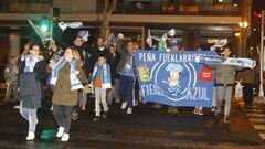 Ni la lluvia ni el frío espantaron a los seguidores del Fuenlabrada