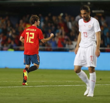 1-0. Álvaro Odriozola celebró el primer gol.