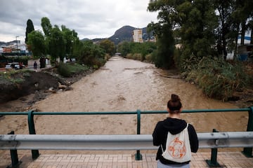 Incidencias en la capital malagueña con motivo de las precipitaciones.