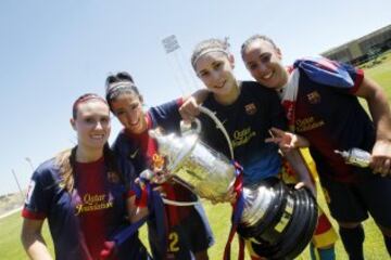 Han ganado la Copa de la Reina en 4 ocasiones. En los años 1994, 2011,  2013 y 2014.
En la imagen, la celebración del año 2013, donde se proclamaron campeonas ante el Zaragoza.