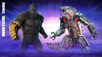 fortnite godzilla kong mechagodzilla nuevas skins