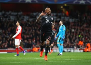 El show de Vidal en la goleada del Bayern sobre Arsenal