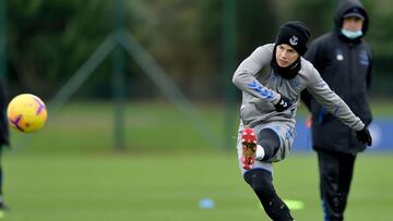 James antes de enfrentar al Burnley