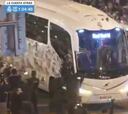 El apoteósico recibimiento en el Bernabéu al autobús del Madrid