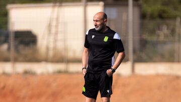 Abelardo durante una sesión de entrenamiento.