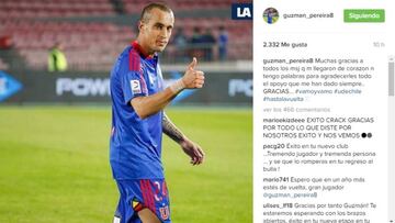 El sentido mensaje de despedida de Guzmán Pereira