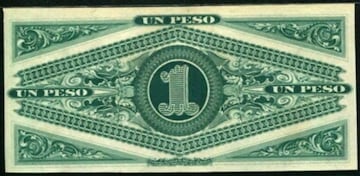 Así es el billete de $1 del Banco del Pobre de Chile.