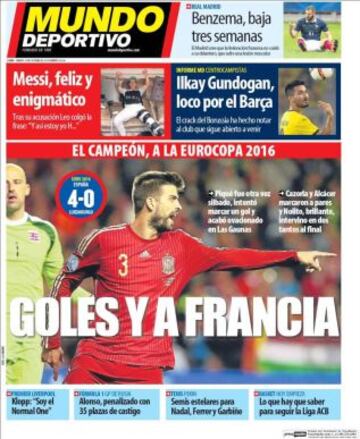 Portadas de la prensa deportiva