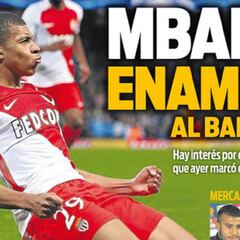Portadas de Barcelona: enamora Mbappé, se ofrece Di María