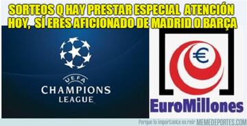 Los mejores memes del sorteo de la Champions y Europa League