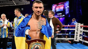 Vasyl Lomachenko tras uno de sus combates.