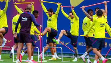Messi y Semedo se entrenan con el grupo