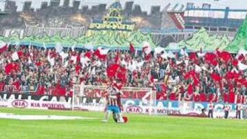 <b>RECONCILIACIÓN. </b>La afición del Atlético animará este sábado a su equipo ante el Deportivo.