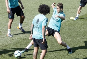 Cristiano Ronaldo y Marcelo. 