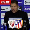 Rueda de prensa de Simeone tras su derrota frente al Athletic en San Mamés