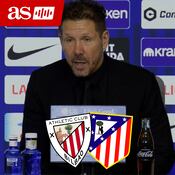 Rueda de prensa de Simeone tras su derrota frente al Athletic en San Mamés
