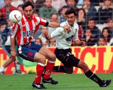 05/04/1998 Partido de primera división Valencia - Atlético de Madrid  Santi Denia y Claudio lópez "Piojo"
