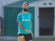 Isco, en un entrenamiento.