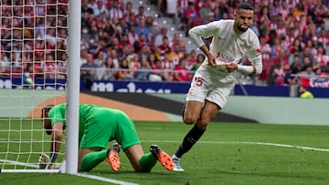 En-Nesyri, tras anotar un gol.