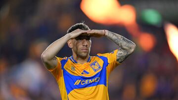 Fernando Gorriaran of Tigres during the 2nd round match between Tigres UANL and Mazatlan FC as part of the Liga BBVA MX, Torneo Apertura 2024 at Universitario Stadium on January 17, 2024 in Monterrey, Nuevo Leon, Mexico.