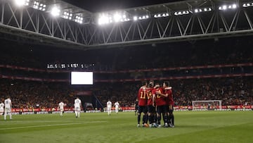 Espa&ntilde;a en el RCDE Stadium.