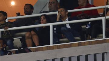 Cristiano Ronaldo y Georgina Rodríguez en el Real Madrid Deportivo