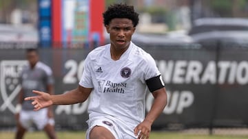 Tyler Hall, defensa que es capitán de la selección de Estados Unidos Sub 17 y compañero de Messi en Inter Miami, sueña con jugar el Mundial del 2026.