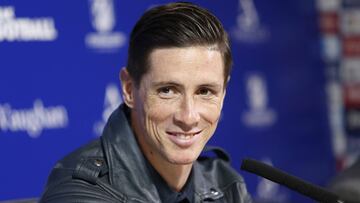 Fernando Torres en rueda de prensa.