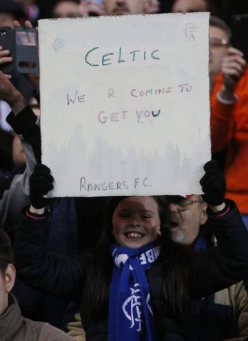 Rangers' fans already looking forward to the friendly rivalry with Celtic which will resume in the league after the summer.