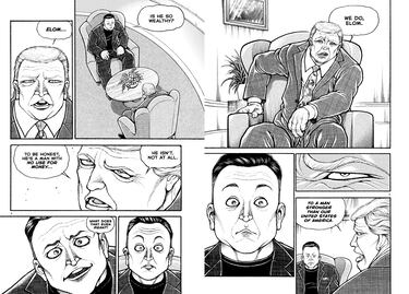 El manga más polémico del año: ‘Baki’ cruza todas las líneas con una escena de sexo entre Yujiro, Donald Trump y Elon Musk