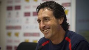 Unai Emery en rueda de prensa.