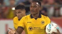 Este es el primer gol de Jhon Arias con el Wolverhampton de Inglaterra