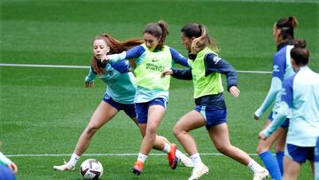 Entrenamiento del Atlético de Madrid.