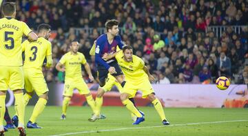 Barcelona-Villarreal (2-0).
Vuelvió a ganar en Liga con un cabezazo de Piqué y un gol de Aleñá. Exhibición de potencia de Dembélé y pitos a Valverde por quitar a Vidal.