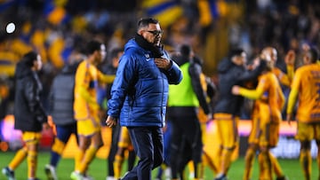 Antonio Mohamed head coach of Pumas during the Semifinals second leg match between Tigres UANL and Pumas UNAM as part of Torneo Apertura 2023 Liga BBVA MX, at Universitario Stadium, December 10, 2023, in Monterrey Nuevo Leon, Mexico.