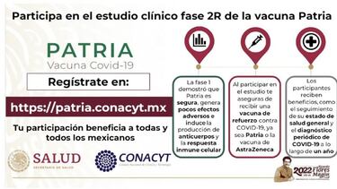 Convocan a ensayos clínicos de vacuna Patria ¿Cómo participar?