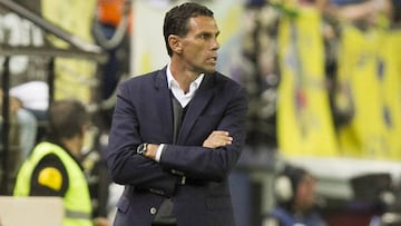 Poyet, en el partido ante el Villarreal.