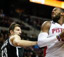 Monroe y Drummond se combinan ante los Nets