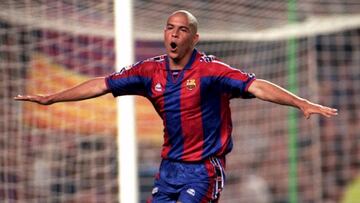 El magnífico delantero sólo jugó una temporada en el Barcelona, la 96-97.