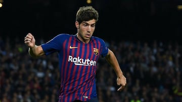 Sergi Roberto back in Barcelona training