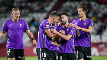 Partido de la jornada 8 de la Segunda División 2024-2025 de la liga de fútbol española, Liga Hypermotion, entre Albacete-Córdoba disputado el 6/10/2024 en el Carlos Belmonte. Foto Josema Moreno