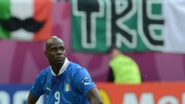 Balotelli, en el partido ante España.