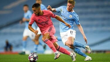 Hazard, en el partido ante el Manchester City.