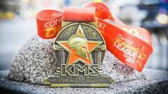 Imagen de la medalla de Conquistador de Kil&oacute;metros de la MAPOMA Running League.